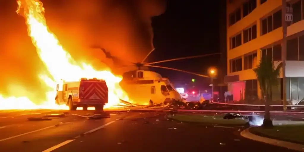 Helicopter Crashes into Cairns Hotel: Pilot Killed in Fiery Impact
